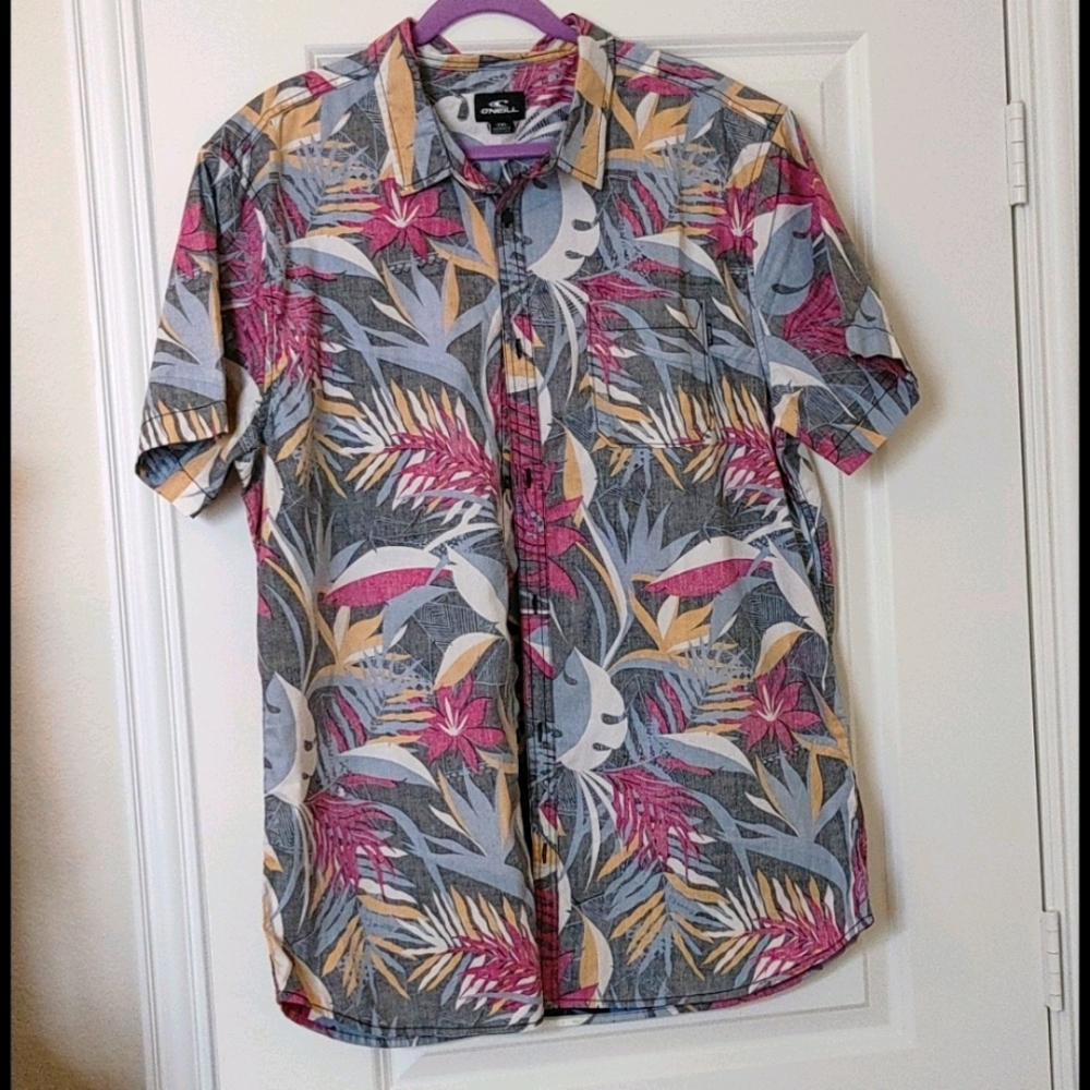 Men's Tropical Print Shirt